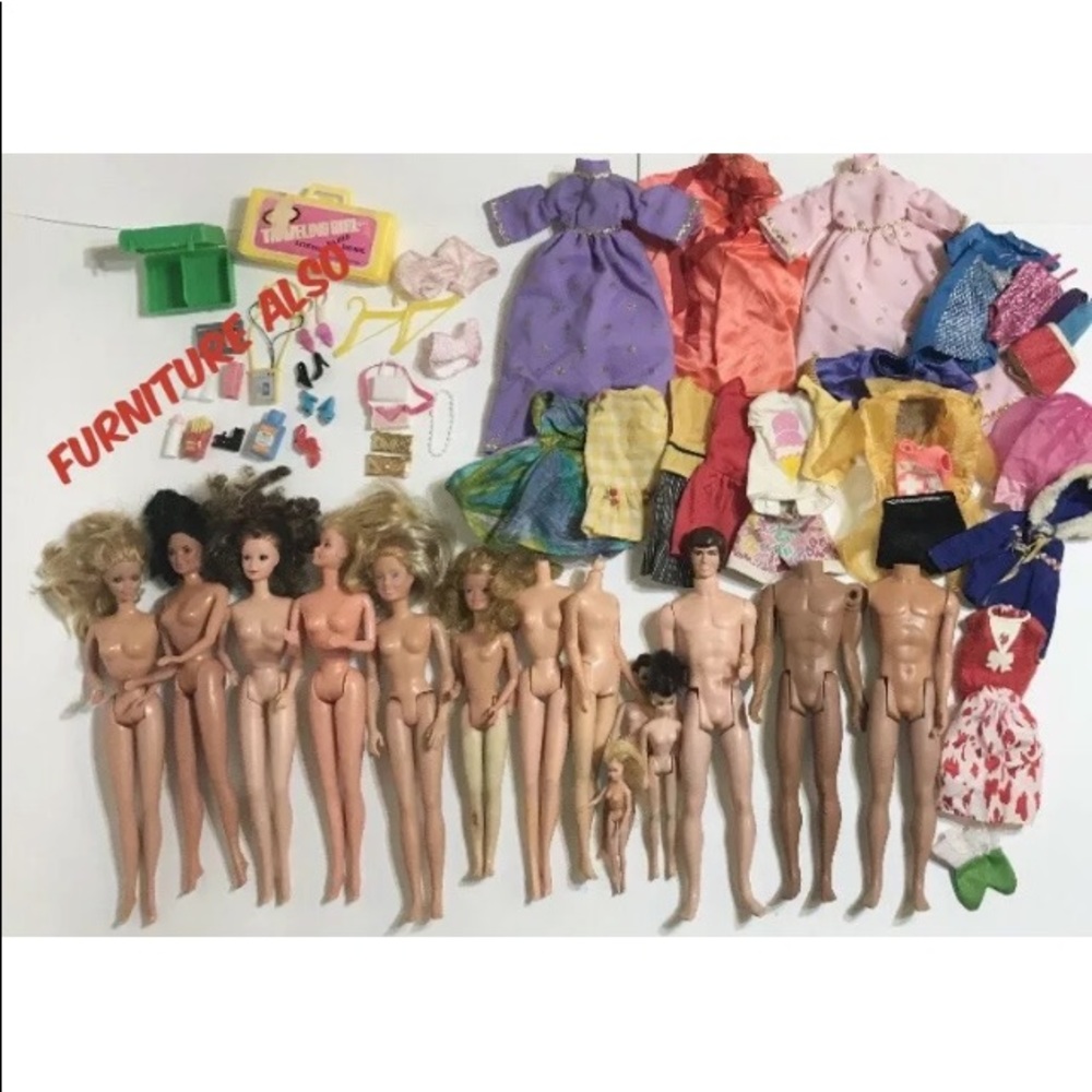 Vintage Antique Barbie LOT circa 1966 to 1987 *** see listing for details ***